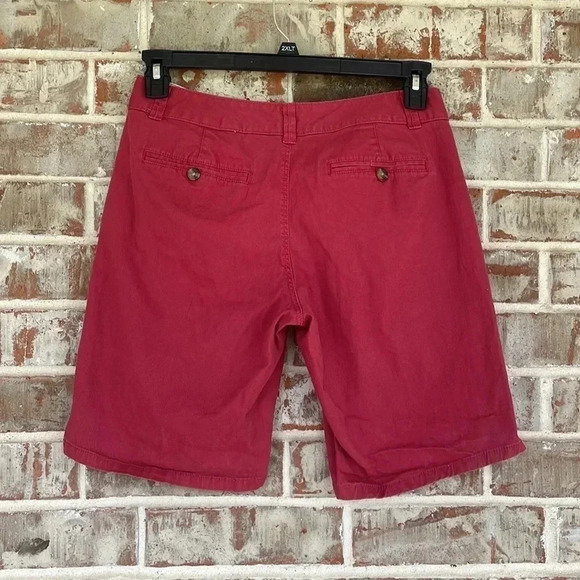 Dockers Red Flat Front Chino Bermuda Shorts - Picture 4 of 8